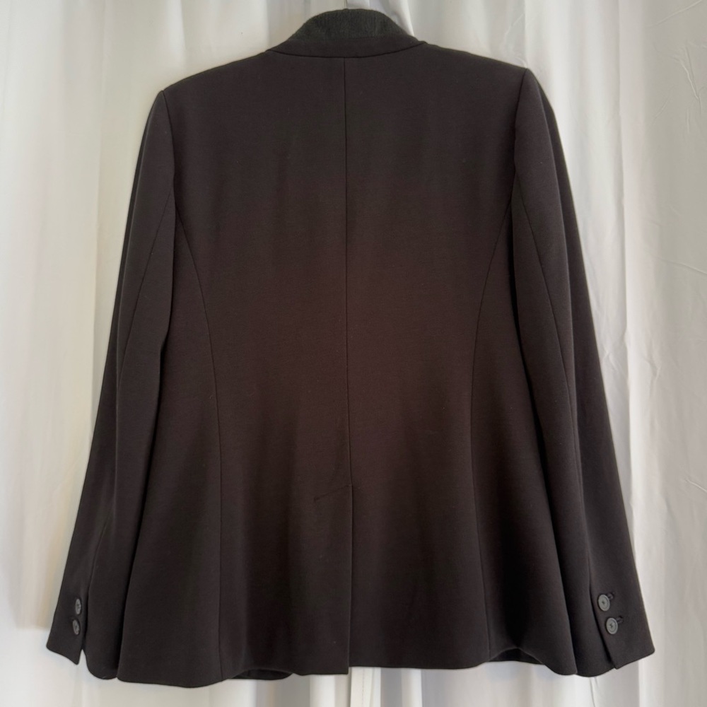 LOFT Tailored Stand Collar Black Blazer Women’s 4 Workwear - Picture 4 of 9